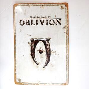 Oblivion Tin Sign 12×8 Elder Scrolls IV Vintage Game Art Metal Wall Decor
